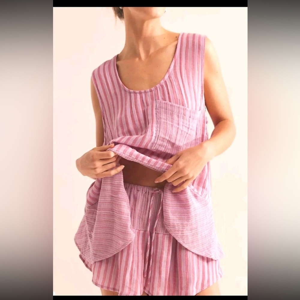 Free People Top Annabelle Rose Pink Co-Ord